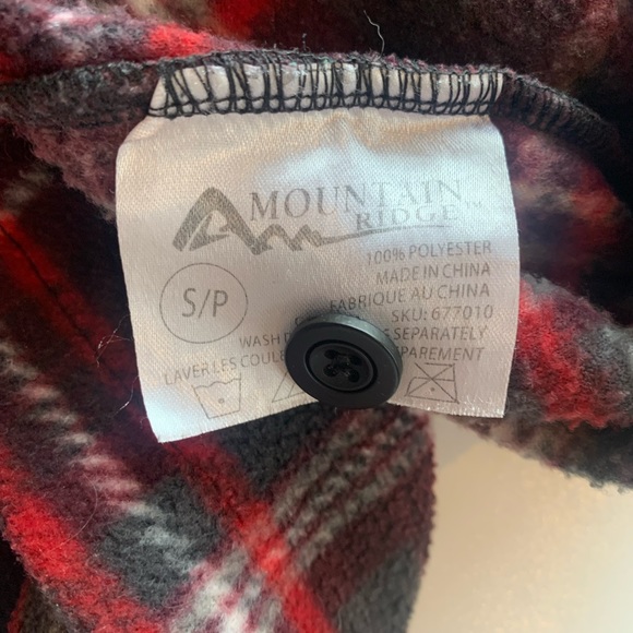Vintage Mountain Ridge Fleece Flannel Quarter Zip - Picture 5 of 5